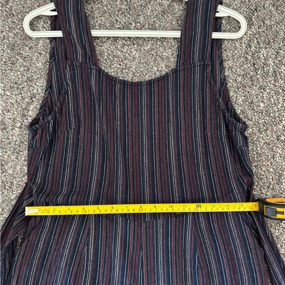 Moon River Multicolor Striped Jumpsuit Linen Blend Flowy lightweight - Picture 6 of 14
